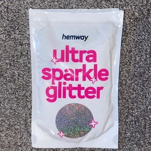 Hemway Premium Ultra Sparkle Glitter Multi Purpose Silver Holographic